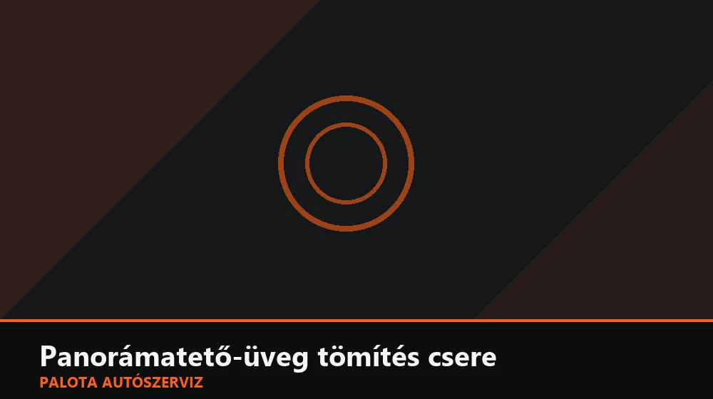 Panorámatető-üveg tömítés csere - Palota Autószerviz Budapest