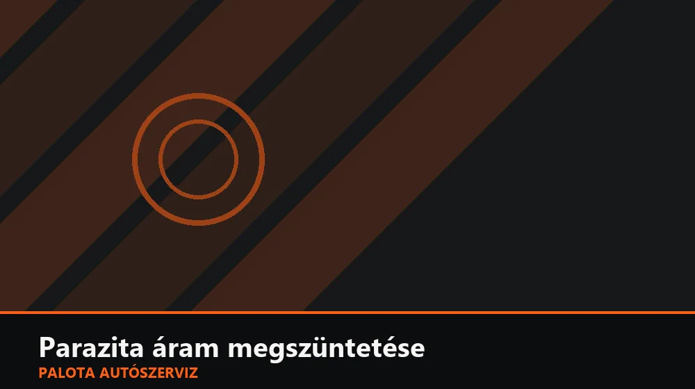 Parazita (nyugalmi) áram megszüntetése - Palota Autószerviz Budapest