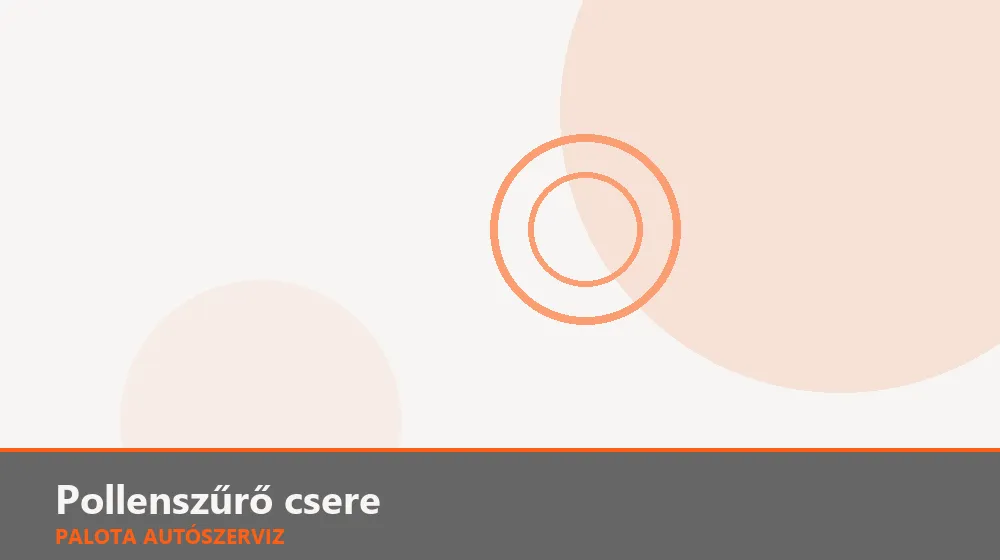 Pollenszűrő csere - Palota Autószerviz Budapest