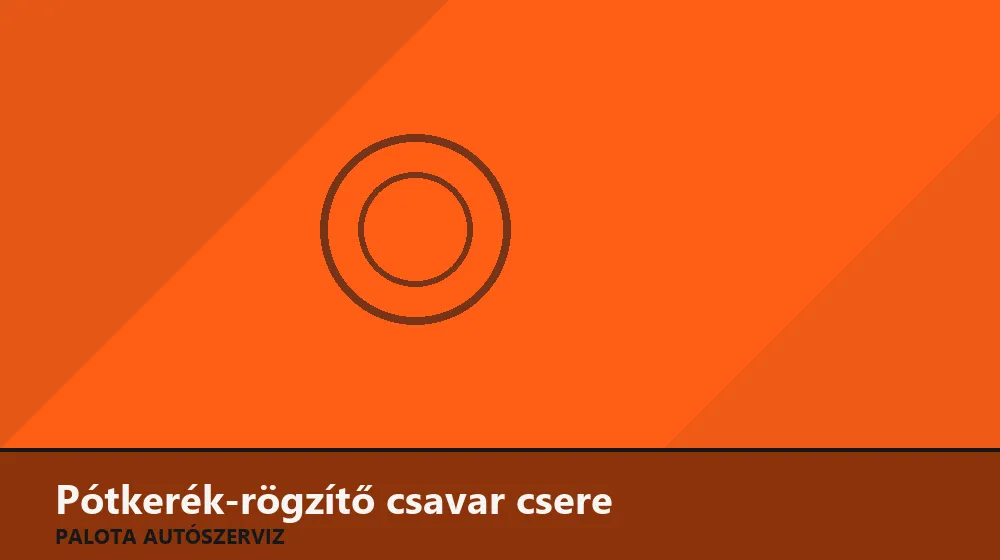 Pótkerék-rögzítő csavar csere - Palota Autószerviz Budapest
