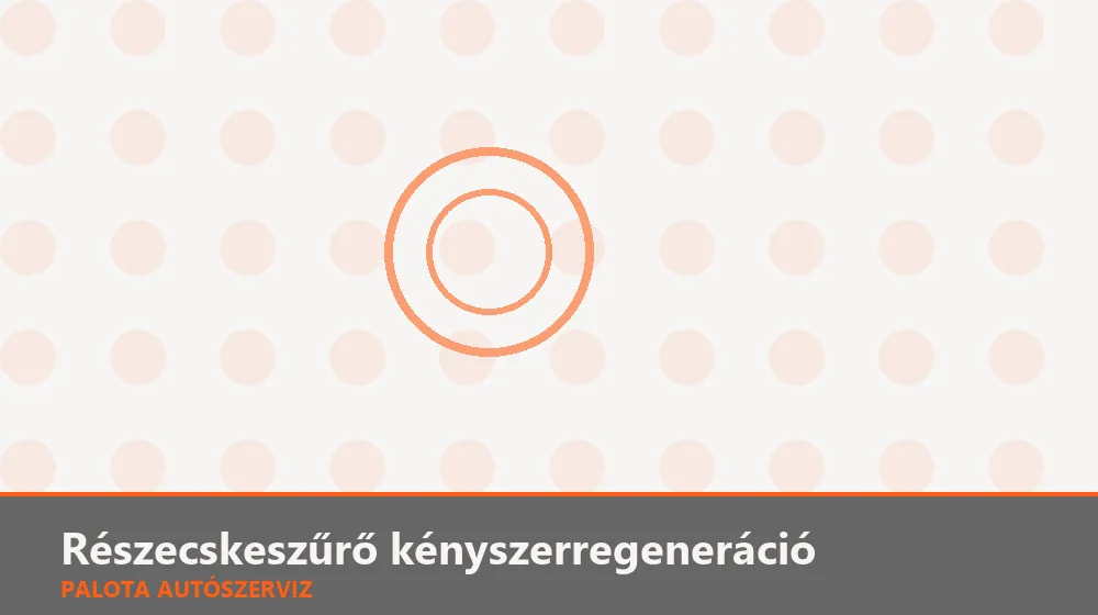 Részecskeszűrő kényszerregeneráció - Palota Autószerviz Budapest