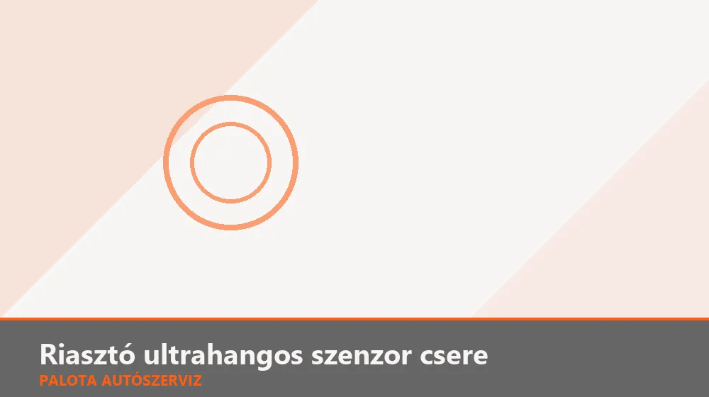 Riasztó ultrahangos szenzor csere - Palota Autószerviz Budapest
