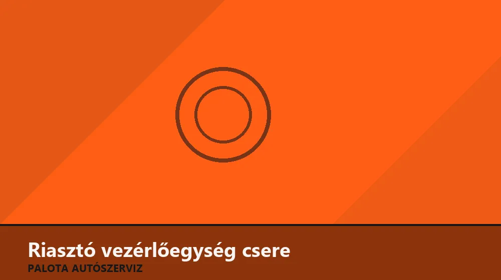 Riasztó vezérlőegység csere - Palota Autószerviz Budapest