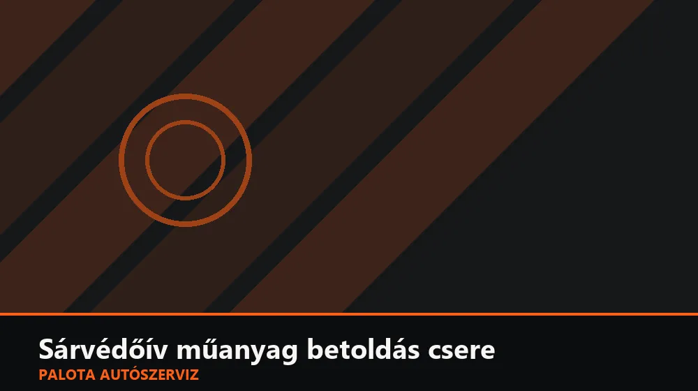Sárvédőív műanyag betoldás (extender) csere - Palota Autószerviz Budapest