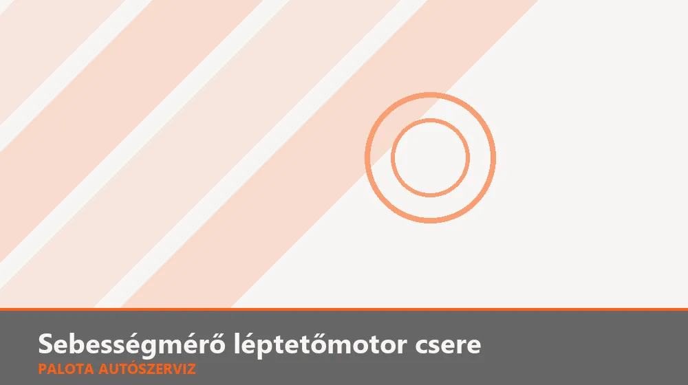 Sebességmérő léptetőmotor csere - Palota Autószerviz Budapest