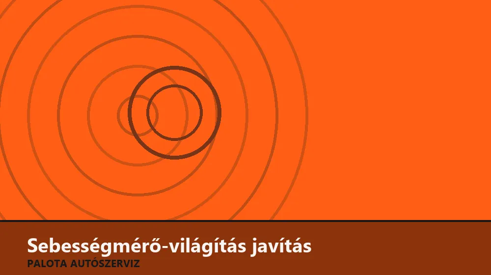 Sebességmérő-világítás javítás - Palota Autószerviz Budapest