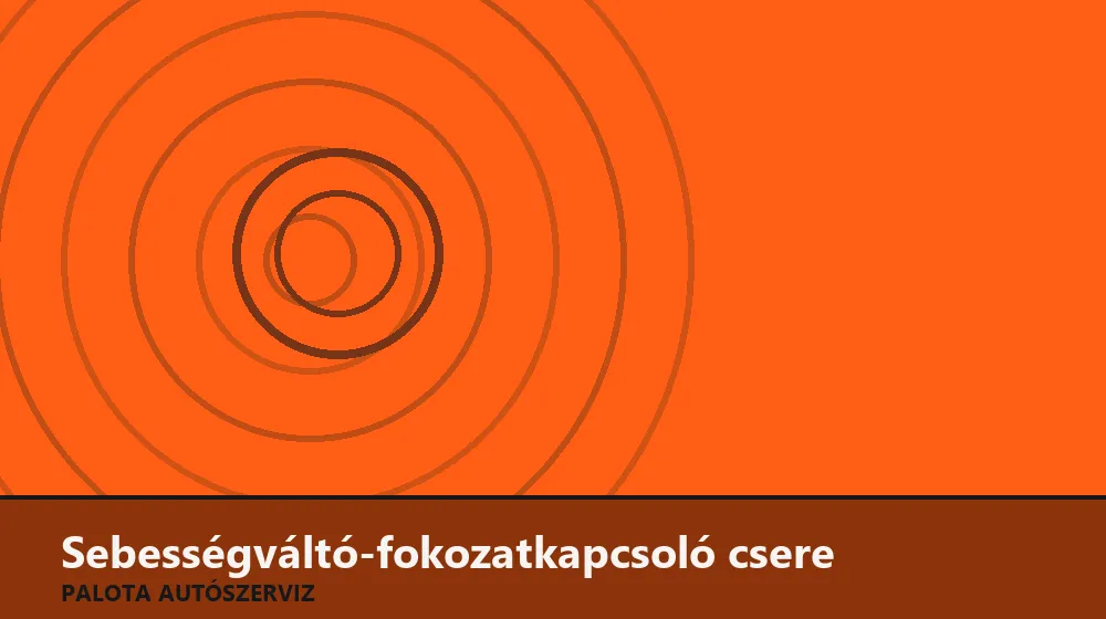Sebességváltó-fokozatkapcsoló csere - Palota Autószerviz Budapest