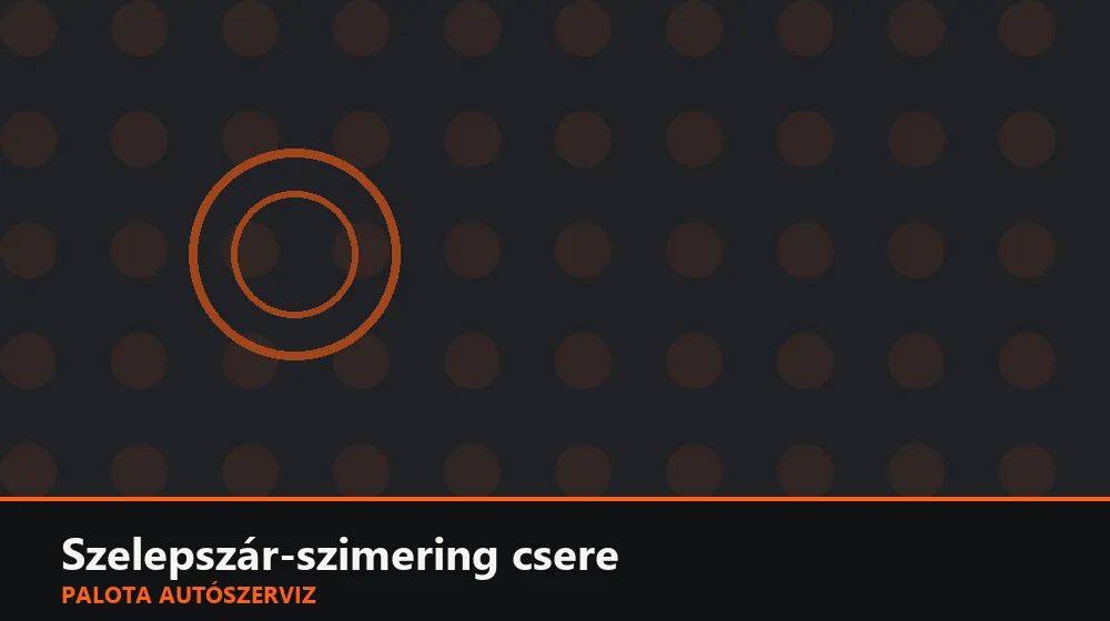 Szelepszár-szimering csere - Palota Autószerviz Budapest