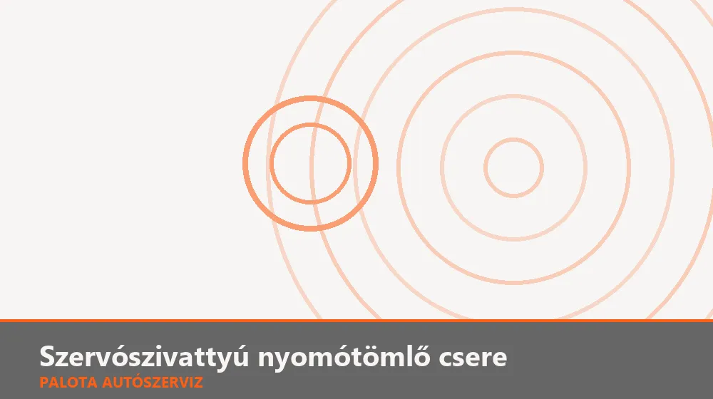 Szervószivattyú nyomótömlő csere - Palota Autószerviz Budapest