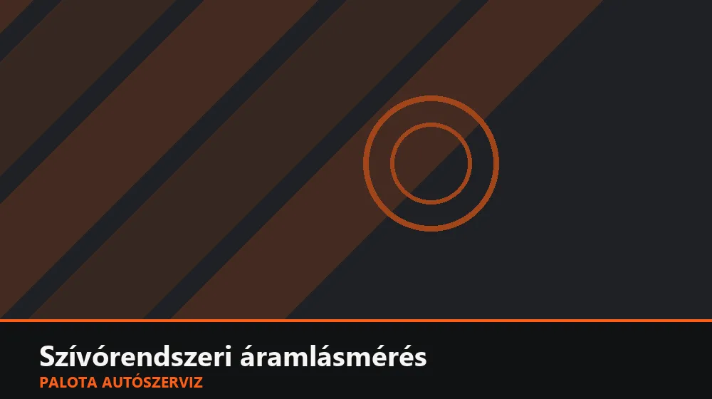 Szívórendszeri áramlásmérés - Palota Autószerviz Budapest