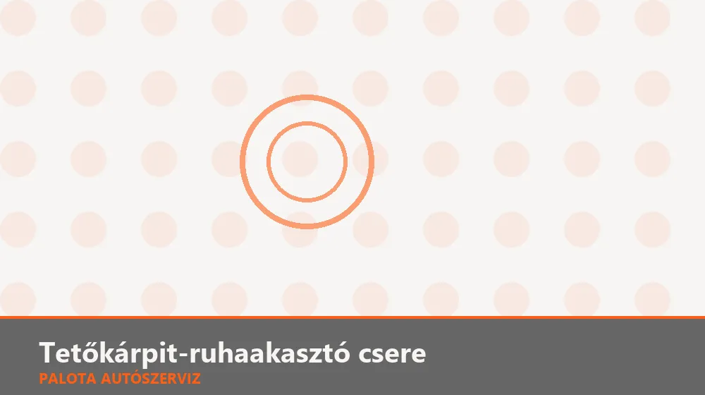 Tetőkárpit-ruhaakasztó csere - Palota Autószerviz Budapest