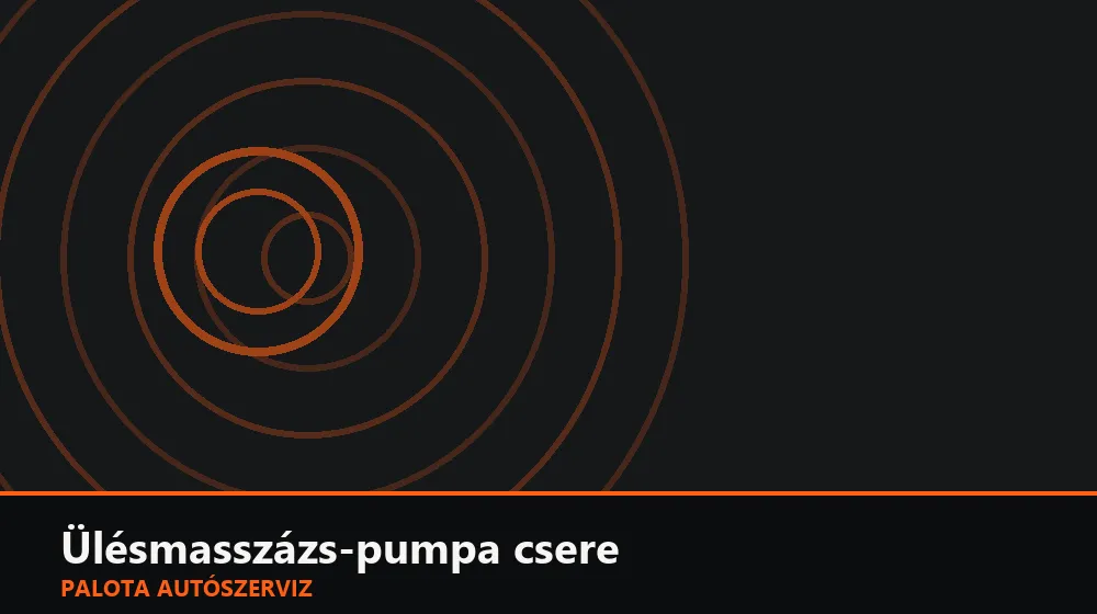 Ülésmasszázs-pumpa csere - Palota Autószerviz Budapest