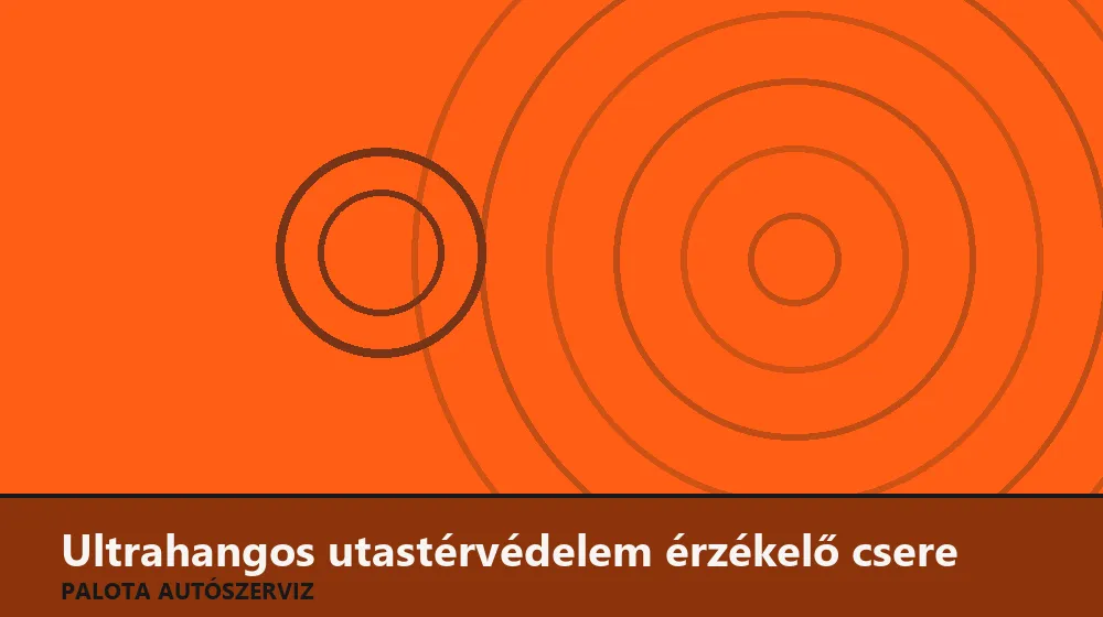 Ultrahangos utastérvédelem érzékelő csere - Palota Autószerviz Budapest