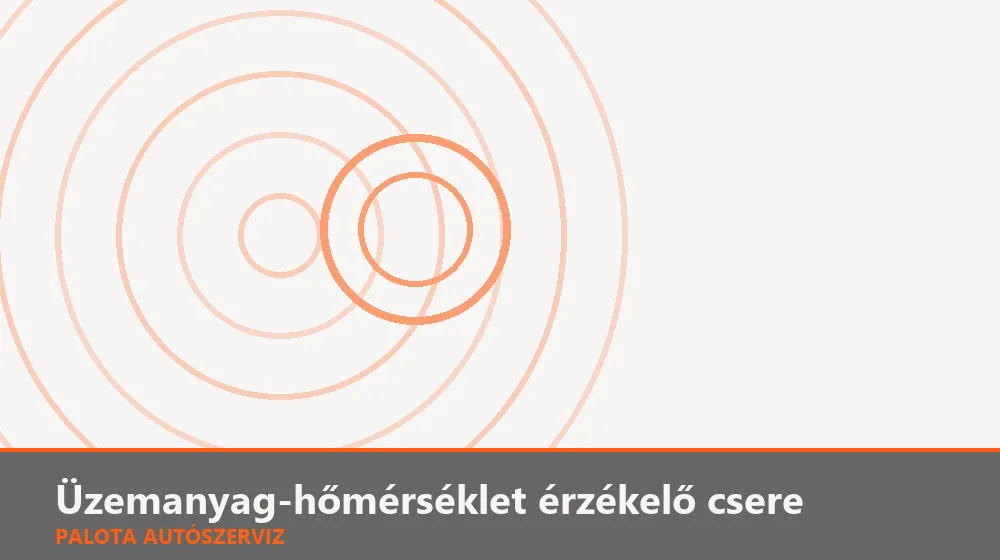Üzemanyag-hőmérséklet érzékelő csere - Palota Autószerviz Budapest