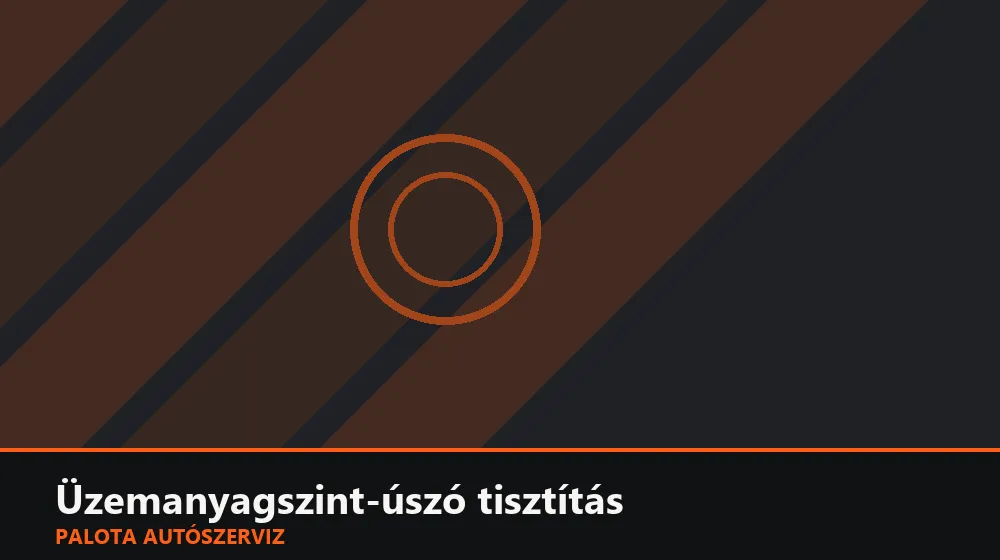 Üzemanyagszint-úszó tisztítás - Palota Autószerviz Budapest