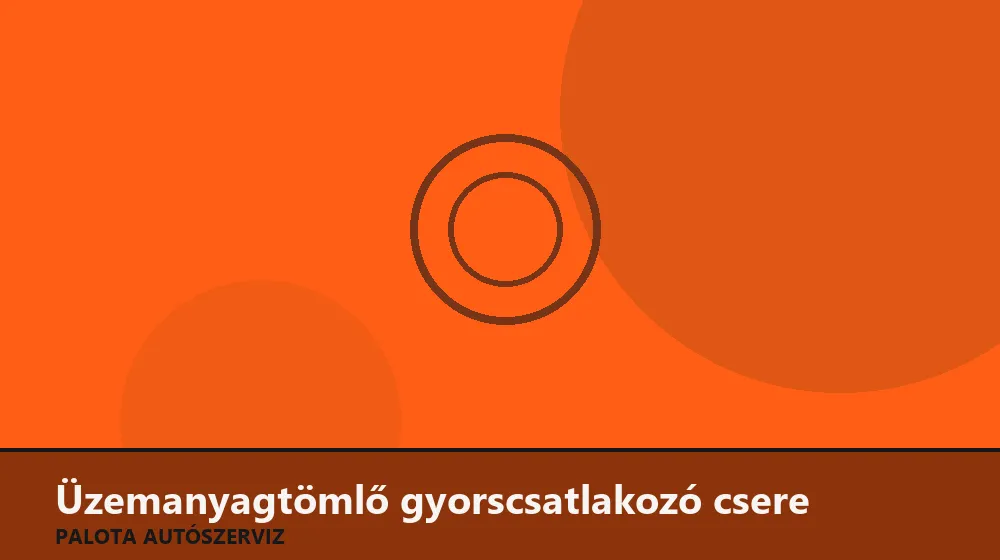 Üzemanyagtömlő gyorscsatlakozó csere - Palota Autószerviz Budapest