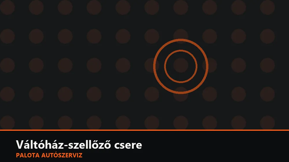 Váltóház-szellőző csere - Palota Autószerviz Budapest
