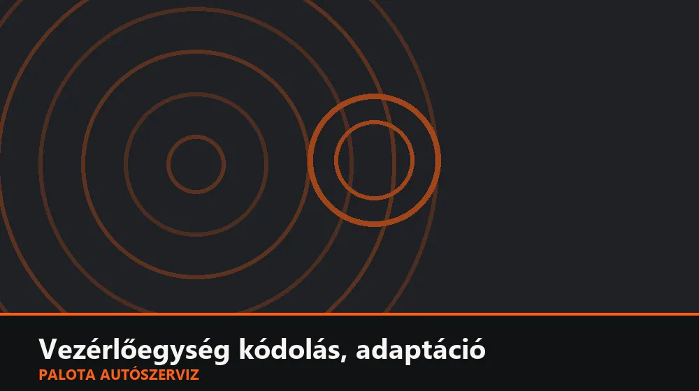 Vezérlőegység kódolás, adaptáció - Palota Autószerviz Budapest