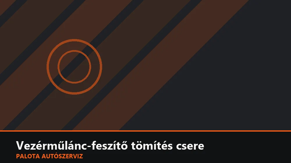 Vezérműlánc-feszítő tömítés csere - Palota Autószerviz Budapest