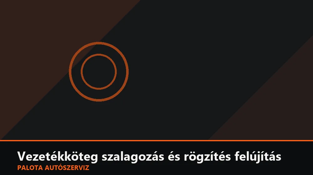 Vezetékköteg szalagozás és rögzítés felújítás - Palota Autószerviz Budapest