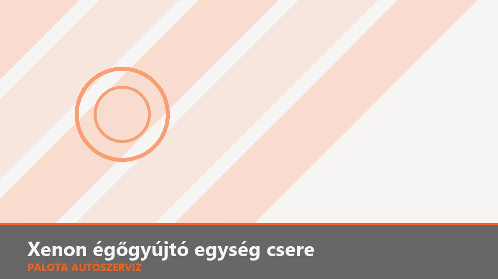 Xenon égőgyújtó (igniter) egység csere - Palota Autószerviz Budapest